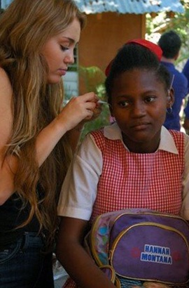 Miley Cyrus Lends a Helping Hand To Deaf Children in Haiti