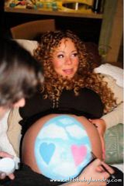 tia mowry pregnant belly. Mariah-Carey-Easter-Egg-Belly