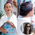 Courteney Cox's 7 Year Old Daughter Dyes Her Hair Purple