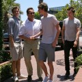 Arnold Schwarzenegger and Son Patrick Grab Lunch