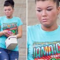 Amber Portwood outsider her home in Anderson
