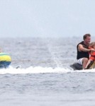 Geri Halliwell With Her Daughter in the South of France