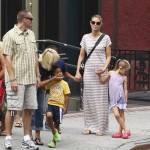 Heidi Klum in Soho, NYC wtih Leni, Henry, Johan and Lou Heidi Klum in Soho, NYC wtih Leni, Henry, Johan and Lou