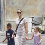 Heidi Klum in Soho, NYC wtih Leni, Henry, Johan and Lou Heidi Klum in Soho, NYC wtih Leni, Henry, Johan and Lou