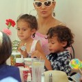 Jennifer Lopez With Emme and Max at Disneyland