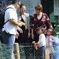 Jennifer Lopez takes her twins Emme and Max to the Parc Monceau, Paris, France
