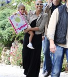 Jennifer Lopez takes her twins Emme and Max to the Parc Monceau, Paris, France