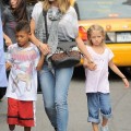 Heidi Klum Out in NYC With Children