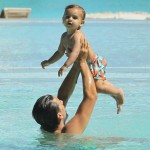 Kourtney Kardashian, Scott Disick with Mason in Bora Bora