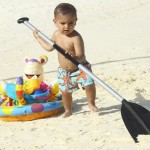Kourtney Kardashian, Scott Disick with Mason in Bora Bora