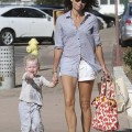 Minnie Driver and son Henry