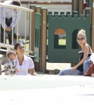 Nicole Richie and Ellen Pompeo at the Park With Children