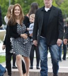 John Travolta, Kelly Preston and Family in Paris