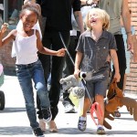 Angelina Jolie Spends the Day With Shiloh and Zahara in LA