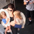 Angelina Jolie Goes Bowling With Her Children