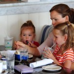 Jennifer Garner and Ben Affleck With Seraphina and Violet