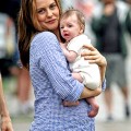 Alicia Silverstone with 2-month-old Bear Blu filming in New York -July 26th