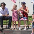 Jennifer Garner and Ben Affleck Take Their Daughters Violet and Seraphina to a July 4th Parade