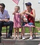 Jennifer Garner and Ben Affleck Take Their Daughters Violet and Seraphina to a July 4th Parade