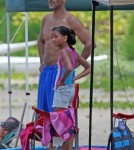 Will Smith with son Jayden and daughter Willow in Hawaii