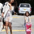 Katie Holmes and Suri Cruise at Brentwood Country Mart