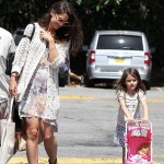Katie Holmes and Suri Cruise at Brentwood Country Mart
