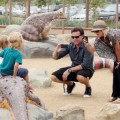 Tori Spelling and Dean McDermott spend the afternoon at the park with their children Liam and Stella