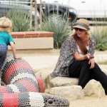 Tori Spelling and Dean McDermott spend the afternoon at the park with their children Liam and Stella Tori Spelling and Dean McDermott spend the afternoon at the park with their children Liam and Stella