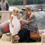 Tori Spelling and Dean McDermott spend the afternoon at the park with their children Liam and Stella Tori Spelling and Dean McDermott spend the afternoon at the park with their children Liam and Stella