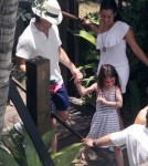 Tom Cruise and Suri Poolside in Miami