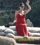 Victoria Beckham Pregnant on the Beach With David Beckham and Children - July 4th