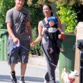 Alanis Morissette Takes A Stroll With Her Two Fave Boys