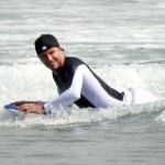 David Beckham Goes Boogie Boardin' With The Boys!