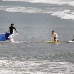 David Beckham Goes Boogie Boardin' With The Boys!