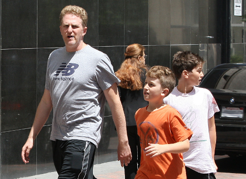 Actor Michael Rapaport Heads To Nike Town With Kids