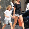 Kate Moss And Lila Shop In St. Tropez