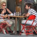Katherine Heigl joined her husband singer Josh Kelley on a stroll with their daughter Naleigh