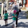 Marcia Cross and her daughters Eden and Savannah Mahoney spotted out and about in Santa Monica, CA.