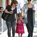 Jessica Alba, Honor Warren, And Nanny Get Coffee