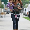 Alyson Hannigan and her daughter Satyana Marie Denisof