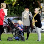 Gwen Stefani, her two boys Kingston and Zuma and a few friends take a walk through Primrose Hill