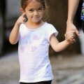Salma Hayek enjoyed a stroll with her daughter Valentina Pinault her nanny and a friend on September 9, 2011