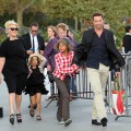 Hugh Jackman with wife Deborra-Lee Furness and children Ava and Oscar in Paris