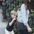 Actress Liv Tyler and son Milo are seen leaving her home in New York