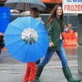 Liv Tyler and her son Milo take a stroll in the rain in New York on Friday (sept 23 2011)