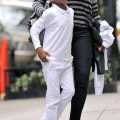 Madonna and her children are seen going to Kabbalah in NYC.