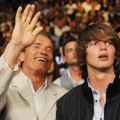 Patrick Schwarzenegger and Arnold Schwarzenegger