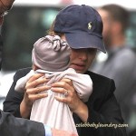 Natalie Portman and her fiancé Benjamin Millepied Take Alef Out For the First Time