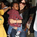 Sandra Bullock and Louis Leaving LAX