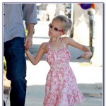 Ben Affleck walks hand in hand with his adorable daughter Violet, who stuck her tongue out at photographers, as the pair spend some father daughter time together